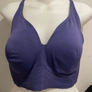 Rhonda Shear Brand Gel Bra without Back Closure Size XL Navy